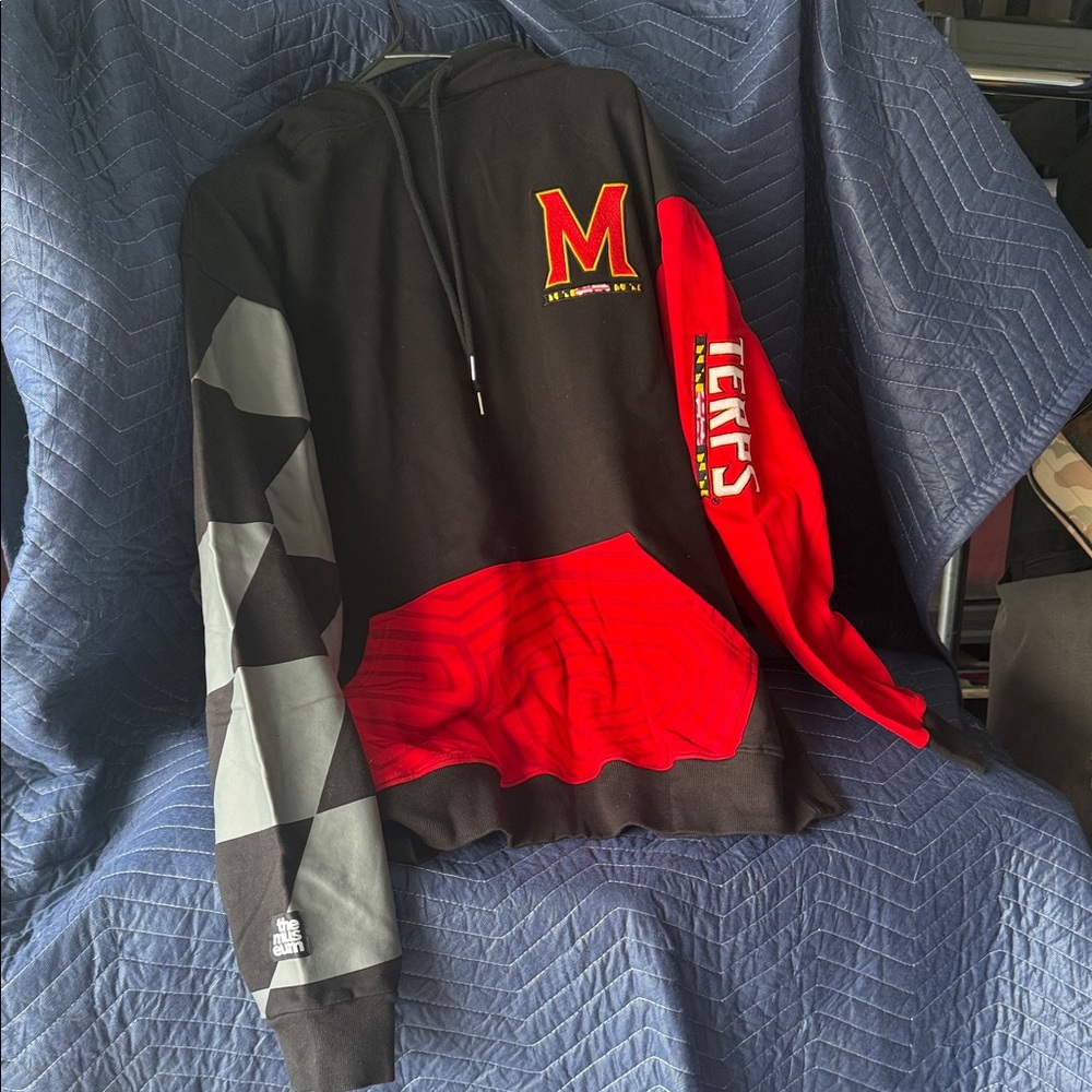 University of Maryland Terps Black and Red Hoodie limited Museum edition